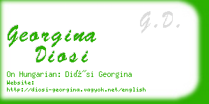 georgina diosi business card